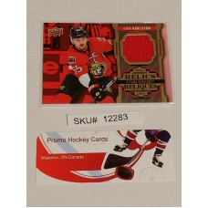 Erik Karlsson Jersey Relics 2016-17 Tim Hortons Upper Deck NHL J-EK SKU#12283